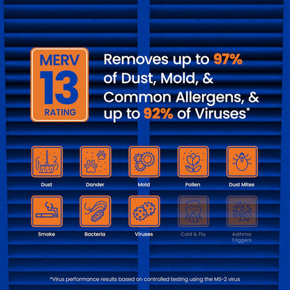 AprilAire 213 Replacement Filter for AprilAire Whole House Air Purifiers - MERV 13, Healthy Home Allergy, 20x25x4 Air Filter (Pack of 2)